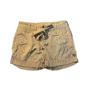 DKNY Tan Tie Waist Shorts Women’s Size 6